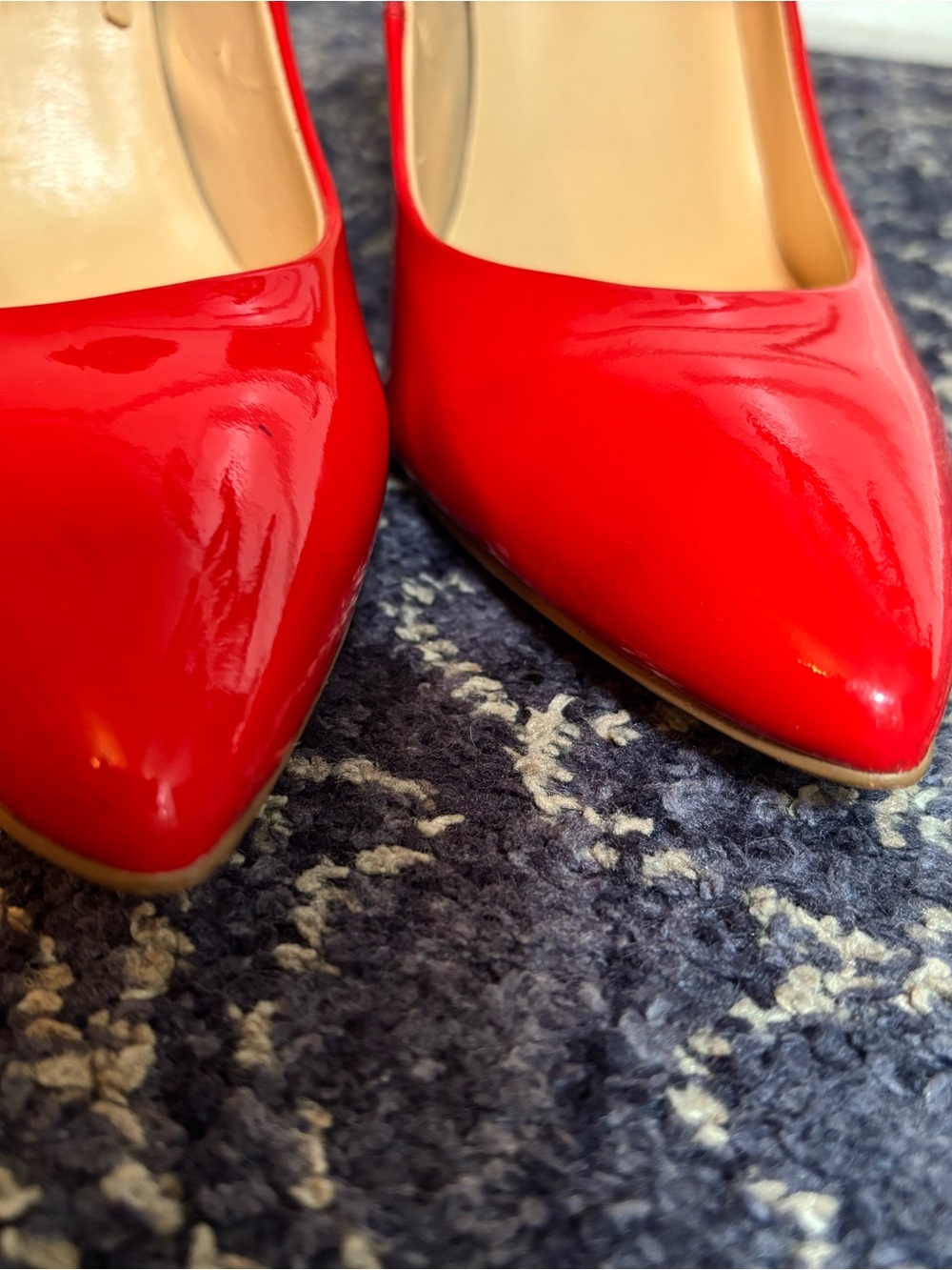 Ivanka Trump Red Patent Pointed-Toe Stiletto Pumps - Picture 6 of 9